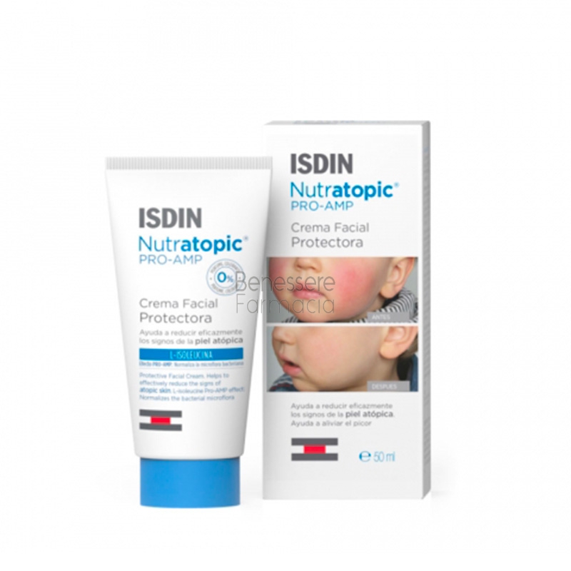 isdin linea nutratopic pro-amp crema viso pelle atopica 50 ml