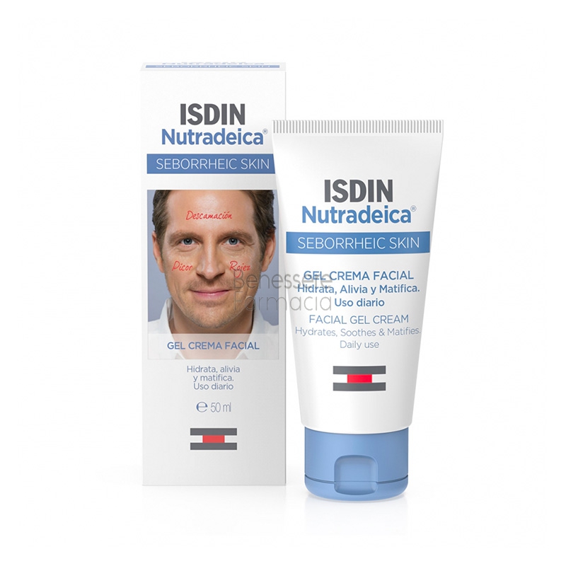 isdin linea nutradeica crema-gel viso pelle seborroica 50 ml